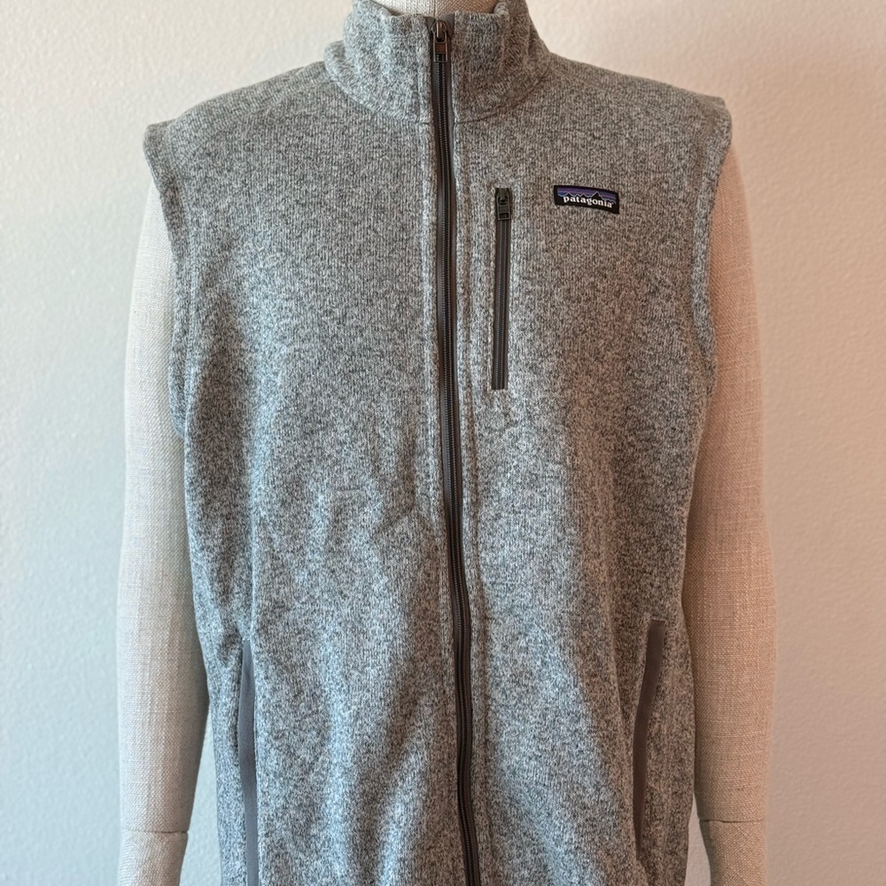 Patagonia Heathered Gray Fleece Vest